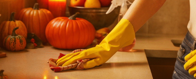 Kitchen Cleaning during thanksgiving.